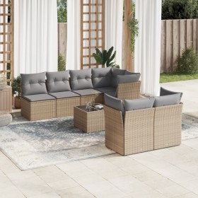 Garden sofa set with beige cushions 8 pcs PE rattan by , Garden sets - Ref: Foro24-3249138, Price: 508,45 €, Discount: %