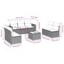 Gartensofa-Set mit beigen Kissen 8 Stück PE-Rattan von , Modulare Sofas für den Außenbereich - Ref: Foro24-3251176, Preis: 50...