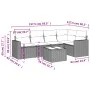 6-piece garden sofa set and black synthetic rattan cushions by , Modular outdoor sofas - Ref: Foro24-3251272, Price: 415,79 €...