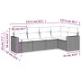 Gartensofa-Set mit Kissen, 5-teilig, beiges synthetisches Rattan von , Gartensets - Ref: Foro24-3218919, Preis: 331,84 €, Rab...