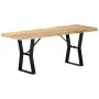 Bank aus massivem Mangoholz, 110 cm von vidaXL, Ess- und Küchenbänke - Ref: Foro24-247951, Preis: 106,36 €, Rabatt: %
