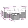 Garden sofa set with cushions 5 pieces gray synthetic rattan by , Garden sets - Ref: Foro24-3218910, Price: 316,12 €, Discoun...