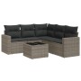 Set de muebles de jardín 6 pzas y cojines ratán sintético gris de , Conjuntos de jardín - Ref: Foro24-3218950, Precio: 362,31 €