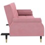 Sofá cama con cojines terciopelo rosa de , Sofás - Ref: Foro24-351860, Precio: 328,84 €, Descuento: %