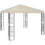 Gazebo with LED strip lights 3x3 m cream by , Tents and gazebos - Ref: Foro24-3070320, Price: 271,33 €, Discount: %