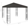 Pavillon mit LED-Lichtbändern 3x3 m anthrazitgrau von , Zelte und Pavillons - Ref: Foro24-3070322, Preis: 224,67 €, Rabatt: %