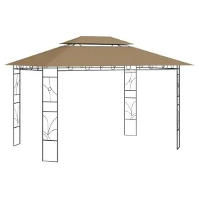 Cenador gris taupé 4x3x2,7 m 160 g/m² de , Carpas y cenadores - Ref: Foro24-313916, Precio: 201,85 €, Descuento: %