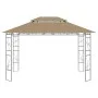 Taupe gray gazebo 4x3x2.7 m 160 g/m² by , Tents and gazebos - Ref: Foro24-313916, Price: 202,08 €, Discount: %