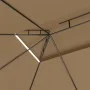 Taupe gray gazebo 4x3x2.7 m 160 g/m² by , Tents and gazebos - Ref: Foro24-313916, Price: 202,08 €, Discount: %