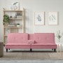 Rosafarbenes Samtschlafsofa mit Getränkehalter von , Sofas - Ref: Foro24-351923, Preis: 284,64 €, Rabatt: %