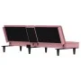Pink velvet sofa bed with cup holder by , Sofas - Ref: Foro24-351923, Price: 279,34 €, Discount: %
