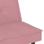 Pink velvet sofa bed with cup holder by , Sofas - Ref: Foro24-351923, Price: 279,34 €, Discount: %