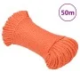 Orange polypropylene work rope 3 mm 50 m by , Ropes and metal cords - Ref: Foro24-152919, Price: 11,91 €, Discount: %