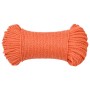 Cuerda de trabajo polipropileno naranja 3 mm 50 m de , Sogas y cuerdas metálicas - Ref: Foro24-152919, Precio: 12,11 €, Descu...
