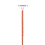 Cuerda de trabajo polipropileno naranja 3 mm 50 m