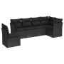 6-piece garden sofa set and black synthetic rattan cushions by , Garden sets - Ref: Foro24-3217695, Price: 391,86 €, Discount: %