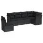 6-piece garden sofa set and black synthetic rattan cushions by , Garden sets - Ref: Foro24-3217695, Price: 402,36 €, Discount: %