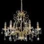 Kronleuchter mit runden goldenen Glasperlen 6 x E14 von vidaXL, Lampen - Ref: Foro24-281603, Preis: 105,85 €, Rabatt: %