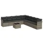 10-piece garden sofa set with gray synthetic rattan cushions by , Garden sets - Ref: Foro24-3217790, Price: 569,23 €, Discoun...