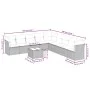 10-piece garden sofa set with gray synthetic rattan cushions by , Garden sets - Ref: Foro24-3217790, Price: 569,23 €, Discoun...