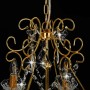 Round golden crystal bead chandelier with 6 x E14 bulbs by vidaXL, Lamps - Ref: Foro24-281603, Price: 106,37 €, Discount: %