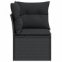 Garten-Ecksofa mit schwarzen synthetischen Rattankissen von , Outdoor-Sofas - Ref: Foro24-365985, Preis: 95,78 €, Rabatt: %