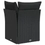 Garden corner sofa with black synthetic rattan cushions by , Outdoor sofas - Ref: Foro24-365985, Price: 85,81 €, Discount: %