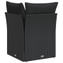 Garten-Ecksofa mit schwarzen synthetischen Rattankissen von , Outdoor-Sofas - Ref: Foro24-365985, Preis: 95,78 €, Rabatt: %