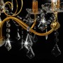 Round golden crystal bead chandelier with 6 x E14 bulbs by vidaXL, Lamps - Ref: Foro24-281603, Price: 106,37 €, Discount: %