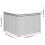 Garden stool with beige synthetic rattan cushion 55x55x37cm by , Outdoor ottomans - Ref: Foro24-366057, Price: 64,92 €, Disco...