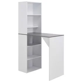 Hoher Stehtisch mit weißem Schrank 115x59x200 cm von vidaXL, Küchen- und Esstische - Ref: Foro24-280231, Preis: 199,77 €, Rab...