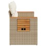 2-Sitzer-Gartensofa mit Kissen, beiges synthetisches Rattan von , Outdoor-Sofas - Ref: Foro24-366083, Preis: 191,45 €, Rabatt: %