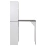 High bar table with white cabinet 115x59x200 cm by vidaXL, Kitchen and dining tables - Ref: Foro24-280231, Price: 189,18 €, D...