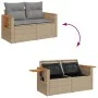 2-Sitzer-Gartensofa mit Kissen, beiges synthetisches Rattan von , Outdoor-Sofas - Ref: Foro24-366110, Preis: 172,69 €, Rabatt: %