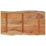 Solid acacia wood side table natural edge 70x40x2.5 cm by , Side tables - Ref: Foro24-370609, Price: 62,91 €, Discount: %