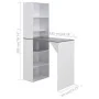 High bar table with white cabinet 115x59x200 cm by vidaXL, Kitchen and dining tables - Ref: Foro24-280231, Price: 199,77 €, D...