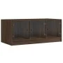Couchtisch mit eichenbraunen Glastüren 102x50x42 cm von , Couchtisch - Ref: Foro24-836419, Preis: 80,14 €, Rabatt: %