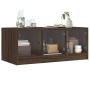 Couchtisch mit eichenbraunen Glastüren 102x50x42 cm von , Couchtisch - Ref: Foro24-836419, Preis: 81,15 €, Rabatt: %