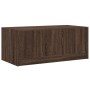 Couchtisch mit eichenbraunen Glastüren 102x50x42 cm von , Couchtisch - Ref: Foro24-836419, Preis: 81,15 €, Rabatt: %