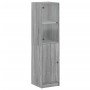 Sideboard with Sonoma gray glass door 35x37x142 cm by , Sideboards - Ref: Foro24-836446, Price: 88,32 €, Discount: %