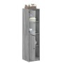 Sideboard with Sonoma gray glass door 35x37x142 cm by , Sideboards - Ref: Foro24-836446, Price: 88,32 €, Discount: %