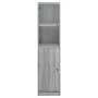 Sideboard mit Glastür in Sonoma-Grau, 35 x 37 x 142 cm von , Sideboards - Ref: Foro24-836446, Preis: 85,63 €, Rabatt: %