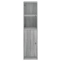 Sideboard mit Glastür in Sonoma-Grau, 35 x 37 x 142 cm von , Sideboards - Ref: Foro24-836446, Preis: 88,32 €, Rabatt: %
