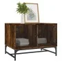 Couchtisch mit Glastüren aus geräucherter Eiche, 68,5 x 50 x 50 cm von , Couchtisch - Ref: Foro24-836543, Preis: 47,92 €, Rab...