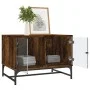 Coffee table with smoked oak glass doors 68.5x50x50 cm by , Coffee table - Ref: Foro24-836543, Price: 47,92 €, Discount: %