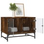 Couchtisch mit Glastüren aus geräucherter Eiche, 68,5 x 50 x 50 cm von , Couchtisch - Ref: Foro24-836543, Preis: 48,34 €, Rab...