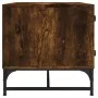 Coffee table with smoked oak glass doors 68.5x50x50 cm by , Coffee table - Ref: Foro24-836543, Price: 47,92 €, Discount: %