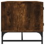 Couchtisch mit Glastüren aus geräucherter Eiche, 68,5 x 50 x 50 cm von , Couchtisch - Ref: Foro24-836543, Preis: 48,34 €, Rab...