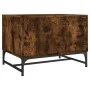 Coffee table with smoked oak glass doors 68.5x50x50 cm by , Coffee table - Ref: Foro24-836543, Price: 47,92 €, Discount: %