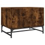 Couchtisch mit Glastüren aus geräucherter Eiche, 68,5 x 50 x 50 cm von , Couchtisch - Ref: Foro24-836543, Preis: 48,34 €, Rab...